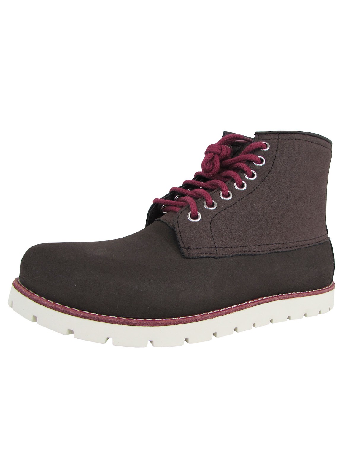 Crocs Mens Cobbler 2.0 Lace Up Boot Shoes, Mahogany/Stucco, US 7