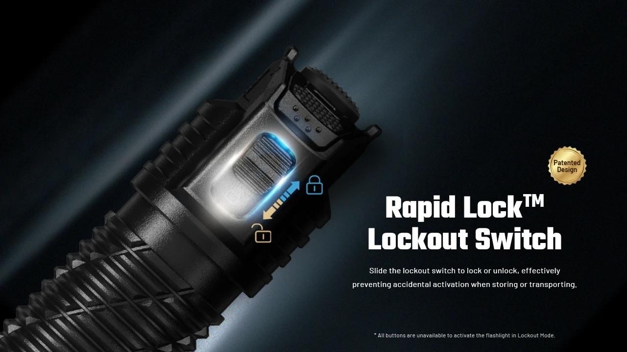 Nitecore P17iX Rechargeable Customizable Variable Beam Pattern Tactical Flashlig