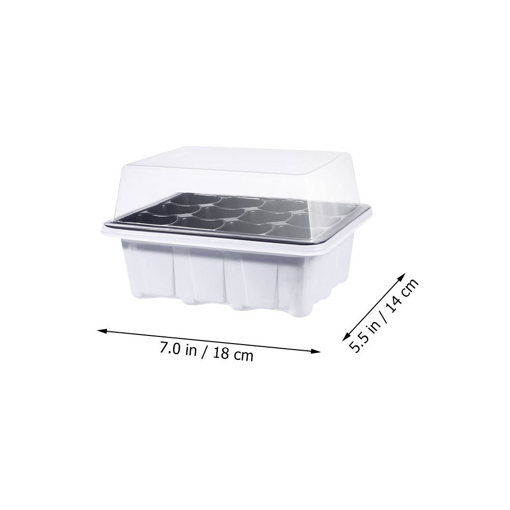 Multi Plastic Plant Starter Boxes for Home with Simple Structure Design 6 Pcs