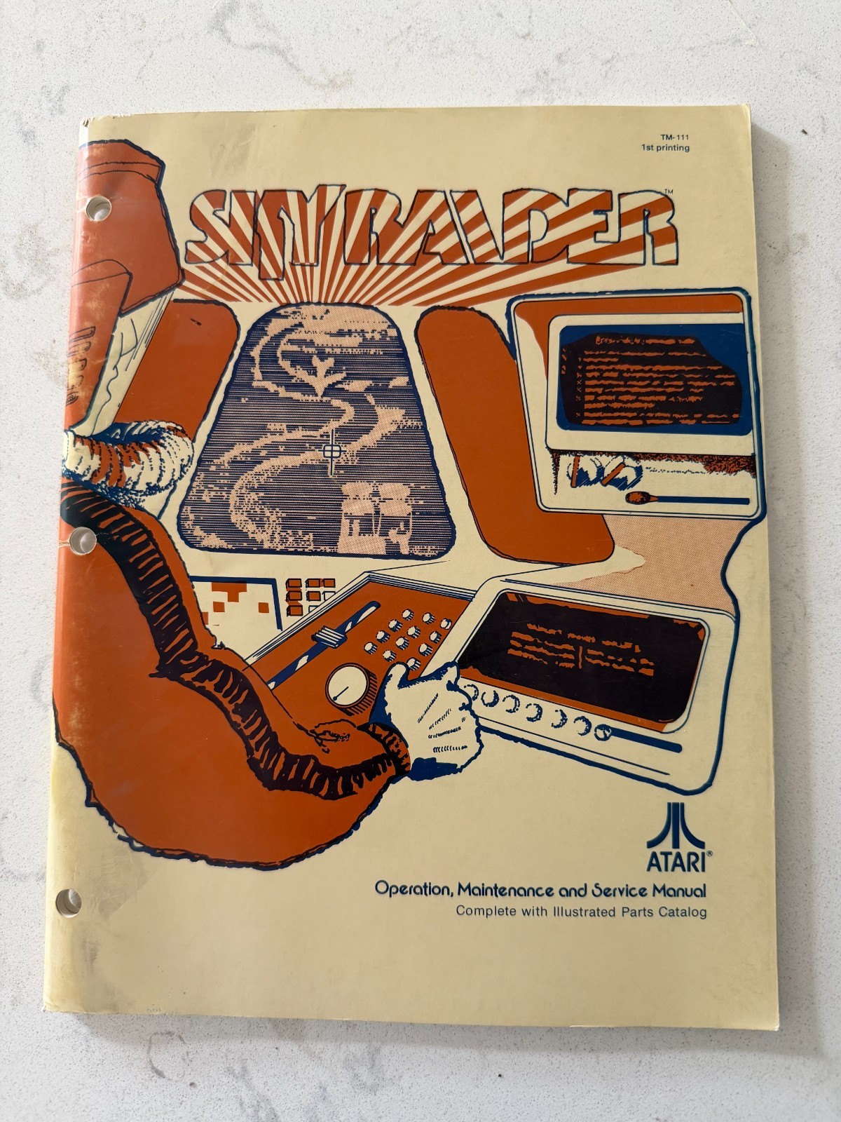 SKYRAIDER Arcade Operation, Maintenance & Serv Manual by ATARI - 1978 Original