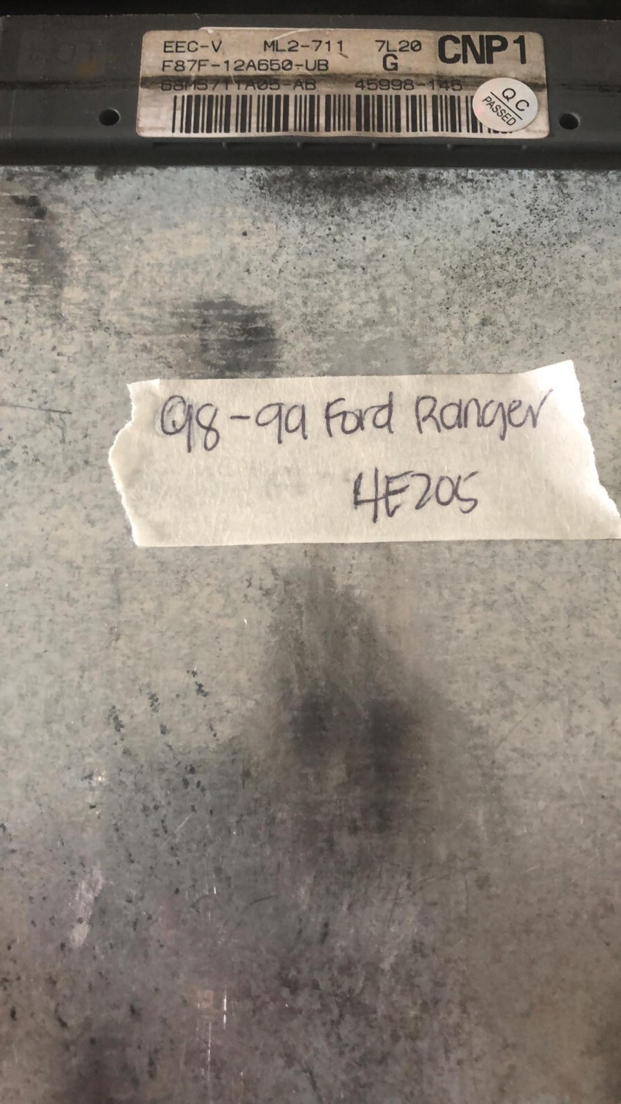 F87F-12A650-UB Ford Ranger 1998-1999 ECM ECU computer TESTED GOOD