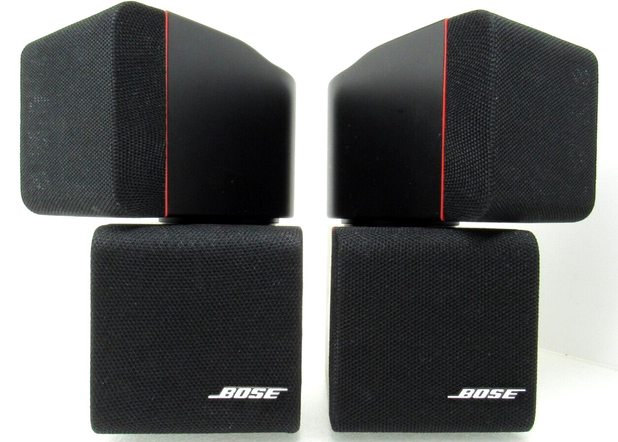Bose Double Dual Cube Speakers Pair Direct Reflecting Acoustimass Surround