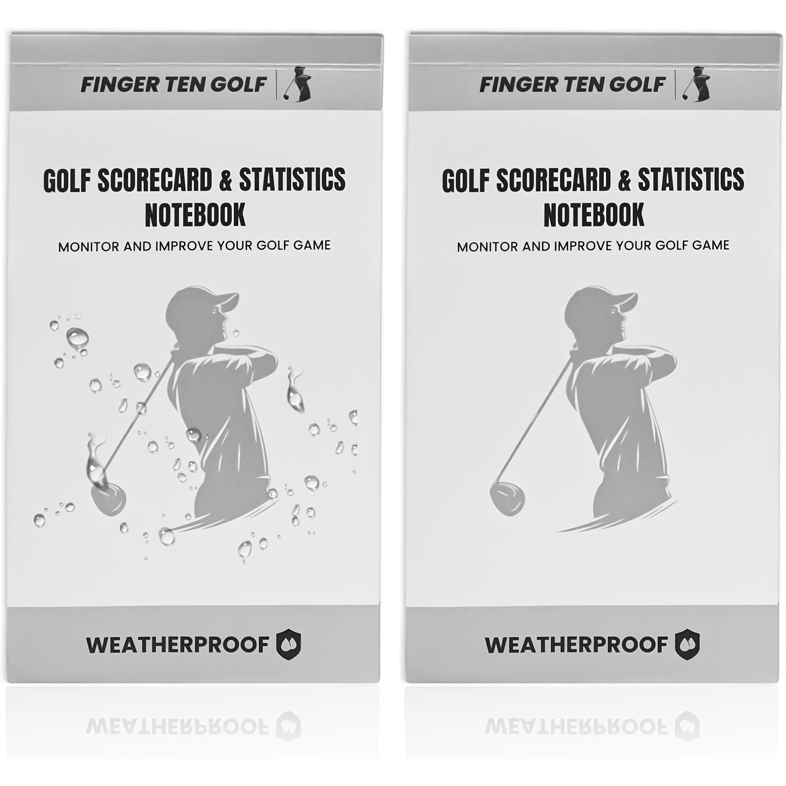 Yardage Book Cover Golf Score Book Golf Notebook Back Pocket 2 Pack