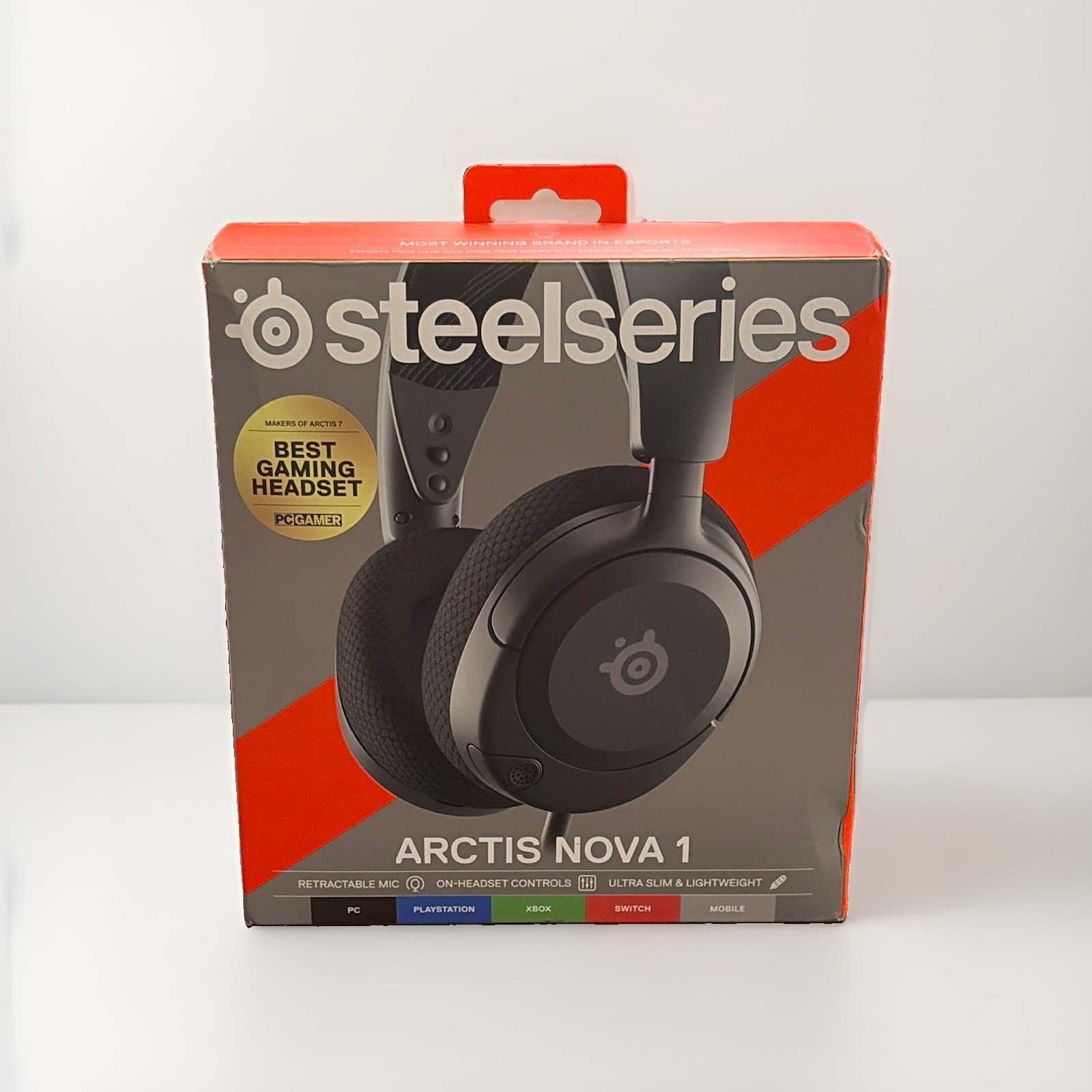 SteelSeries Arctis Nova 1 Black Wired 3.5mm Surround Headset w/ Retractable Mic