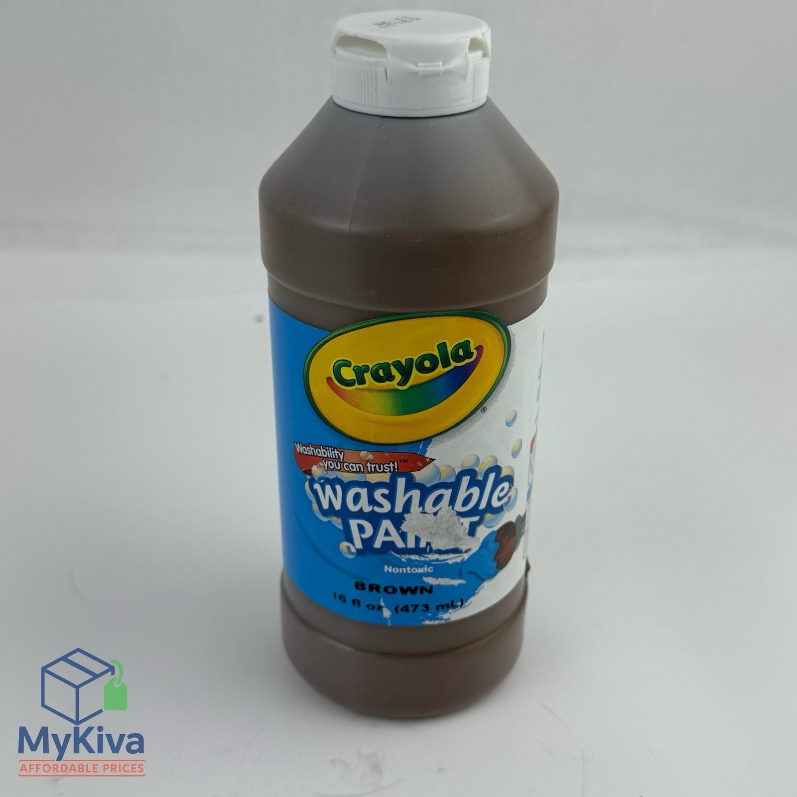 Crayola washable paint brown 16 oz squeeze bottle kids craft art
