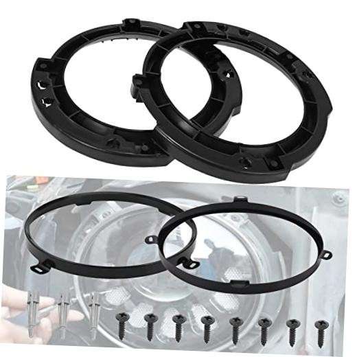 7 Inch 1 Pair Round Headlight Mount Bracket with 1 Pair Headlight Retaining