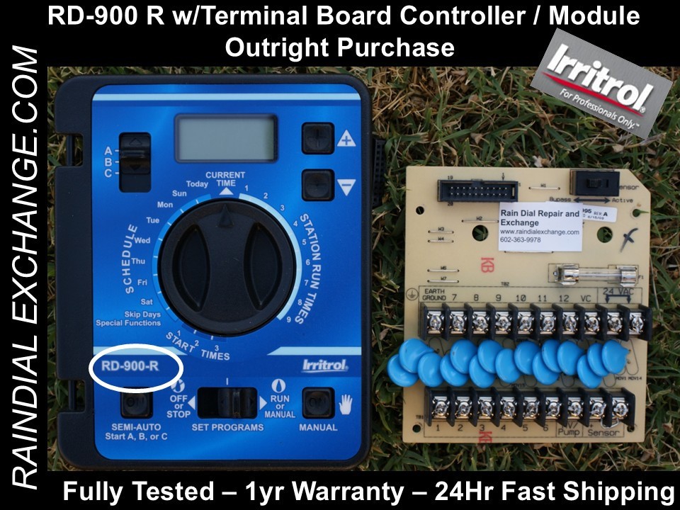 Irritrol Rain Dial RD-900 R w/ board EX Cond.- Fst Shp - TESTED - *1yr WARRANTY*