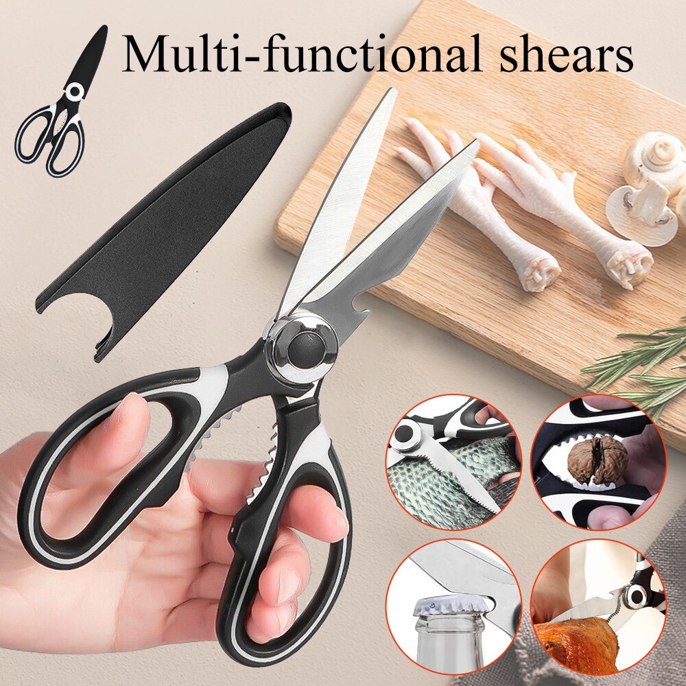 1PC Heavy Duty Poultry Shears Kitchen Scissors Meat Bone Cutting Stainless Steel