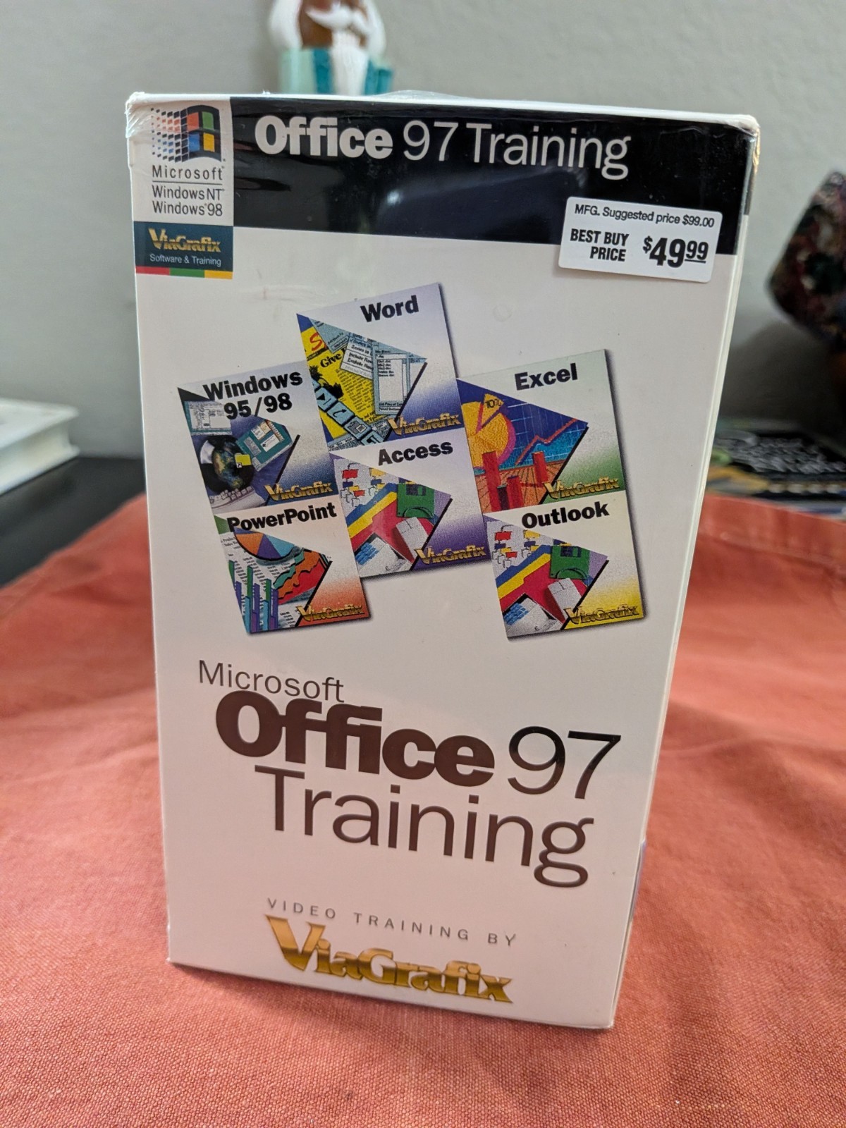 Vintage Viagrafix Microsoft Office 97 Training VHS Tapes Computer Archive