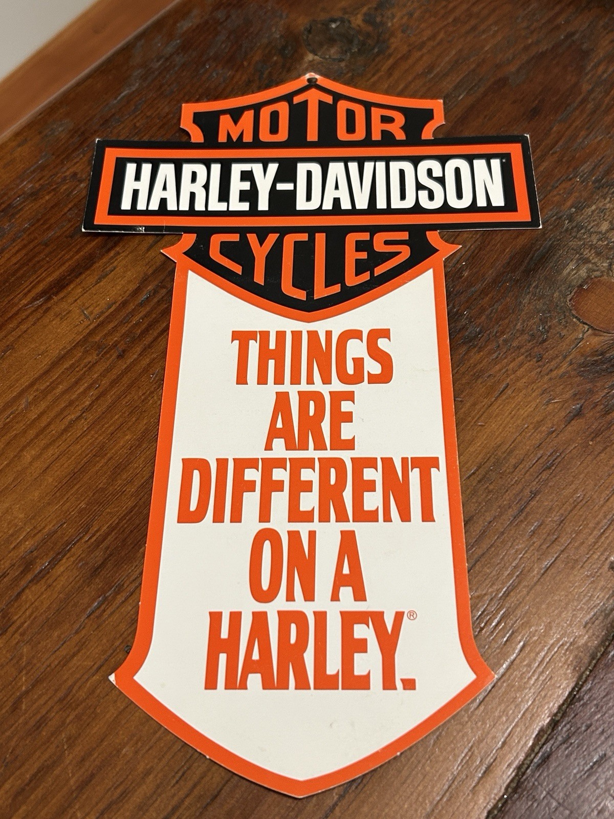 1987 Harley Davidson FXRS Low Rider "Things Are Different" Hang Tag