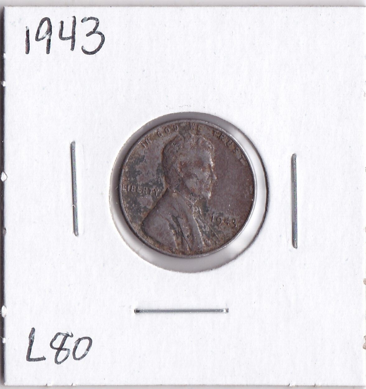 1943 Lincoln Cent L80