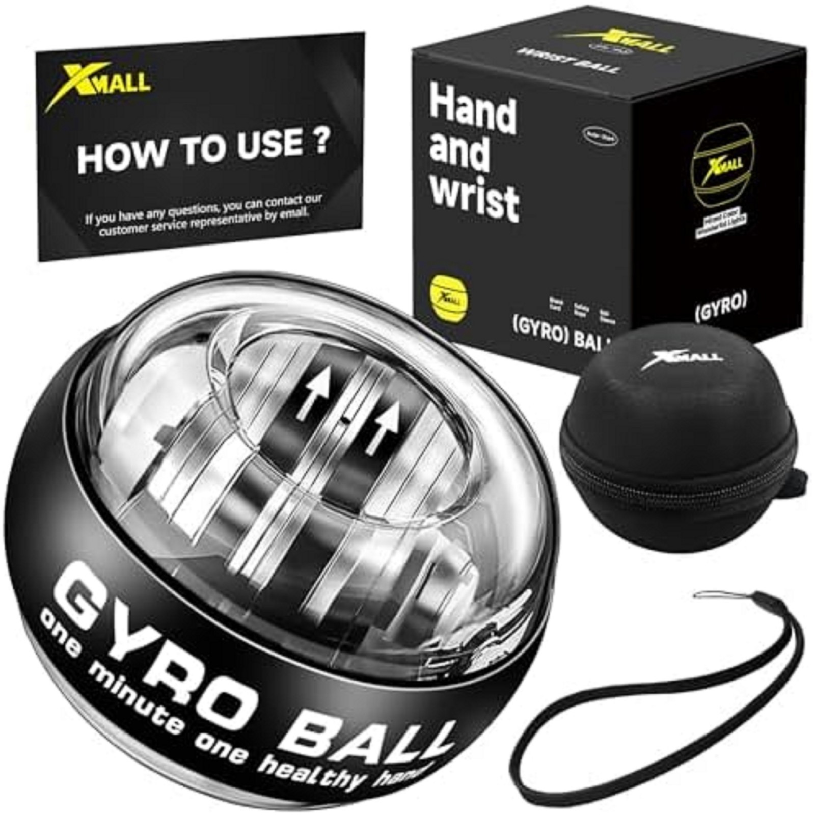 Grip Strength Trainer-Torque Ball Hand Exerciser, Wrist Gyro Ball