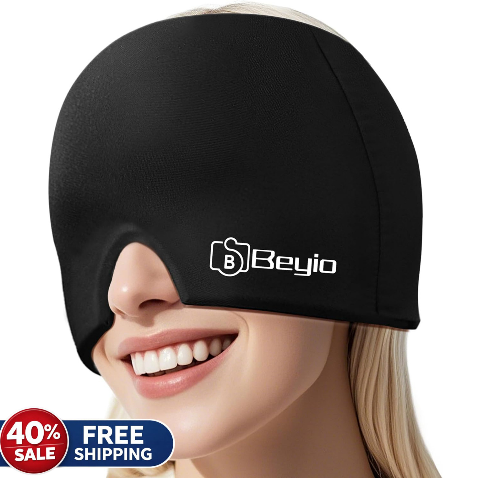 Migraine Relief Cap, All Around Gel Covered Reusable Headache Relief
