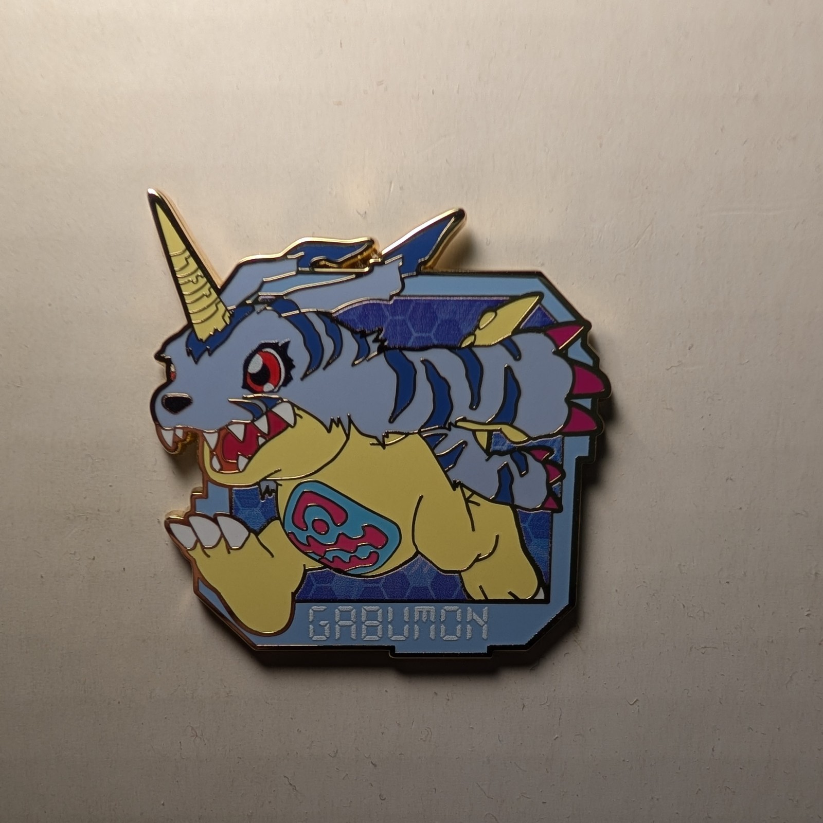 Digimon Mystery Series Gabumon Enamel Pin Official Collectible Lapel Badge