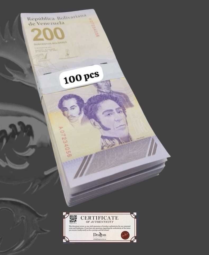 VENEZUELA 200 DIGITALES qty 100 CIR 2023 200 million Bolivar Bundle USA SELLER