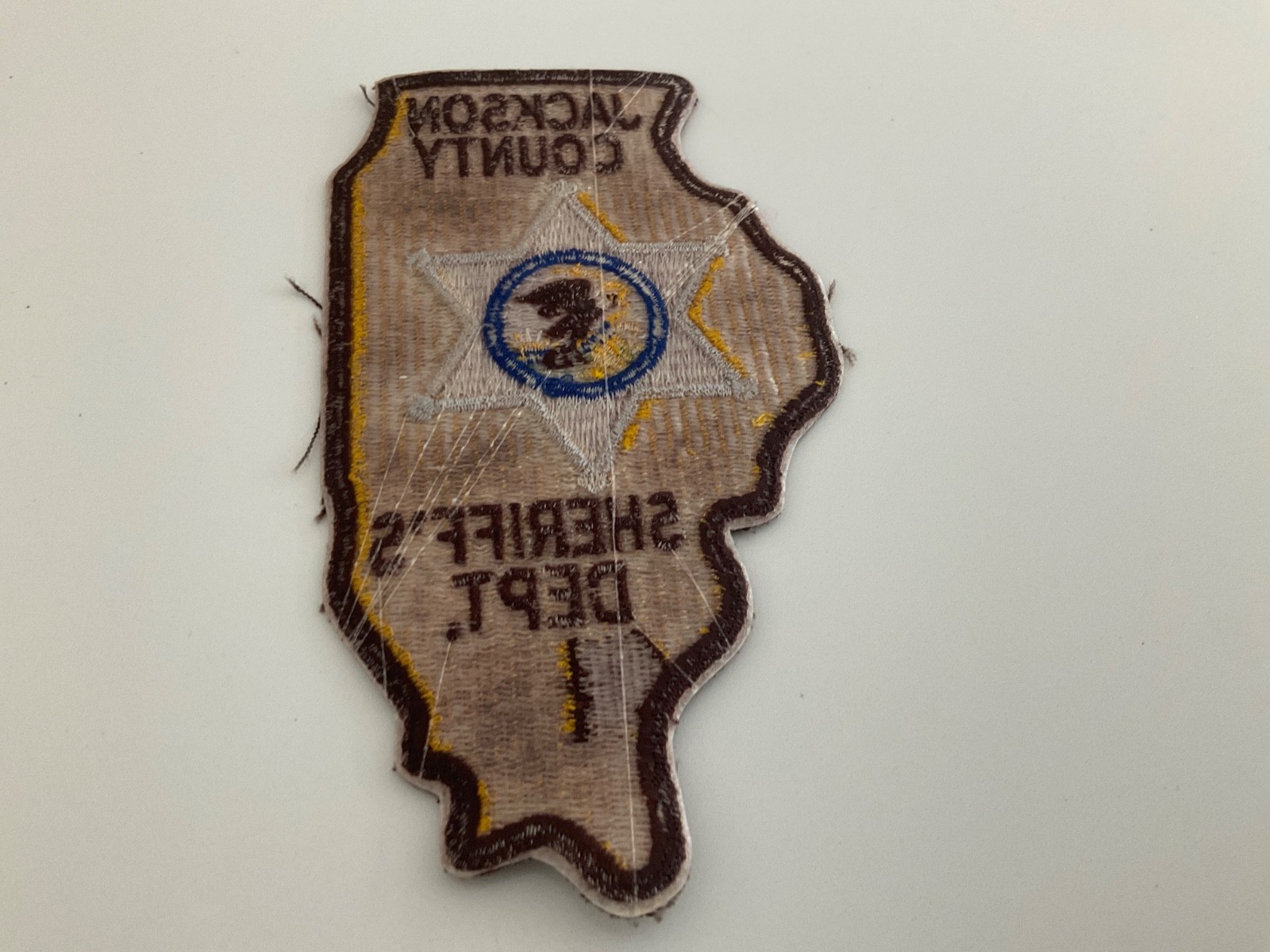 Old State Shaped Jackson County Sheriff State Illinois IL