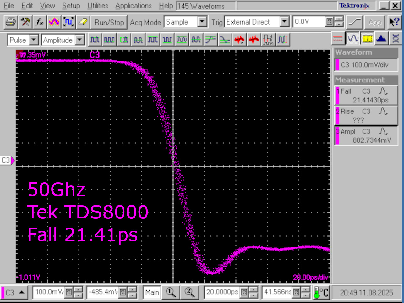 KLIP30 Programmable 30ps Fast Risetime Pulse Generator TDR Impedance Bandwidth