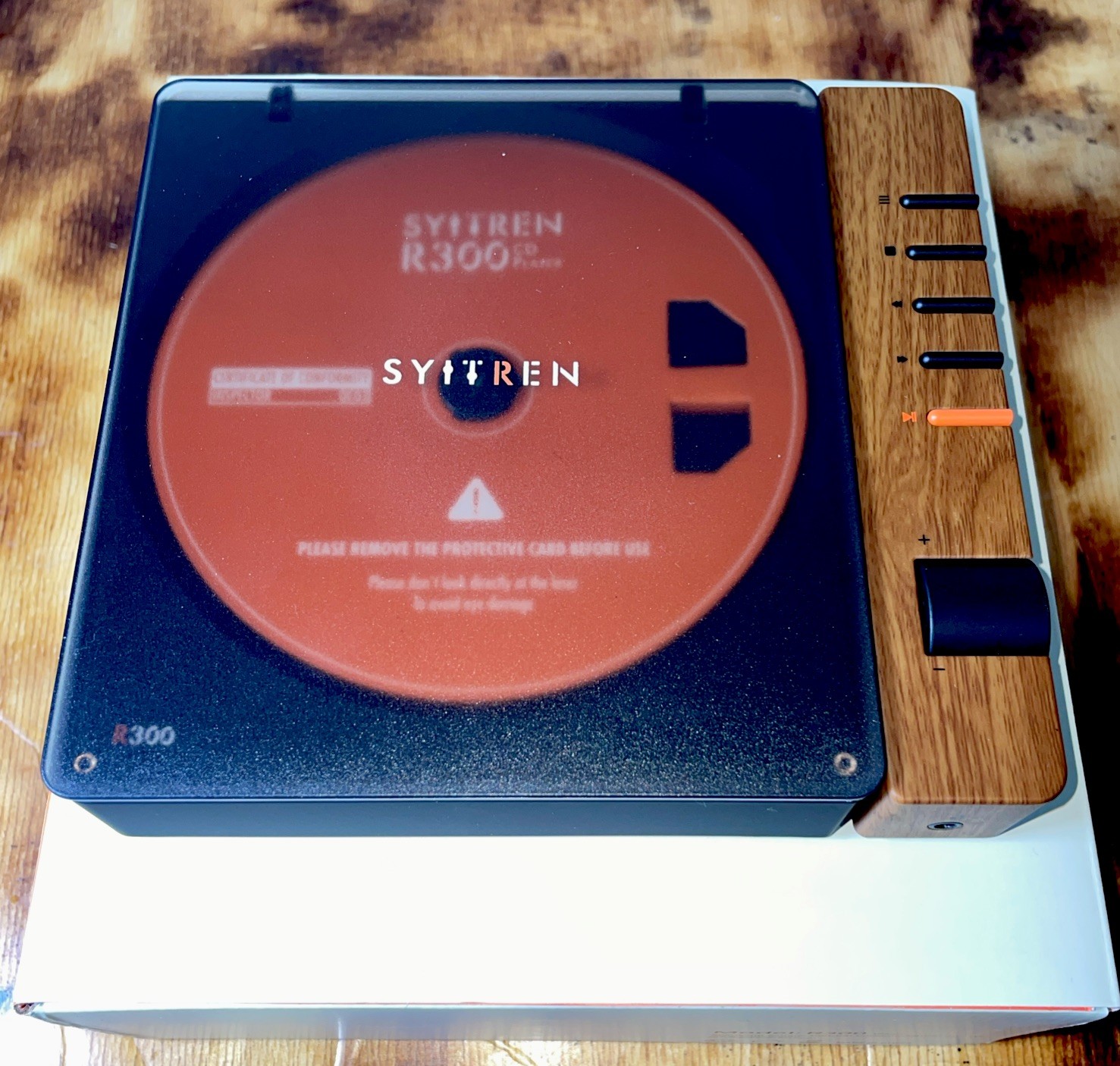 Syitren R300 White CD Player HIFI Audio Player Bluetooth 5.3 Stereo Rechargeable