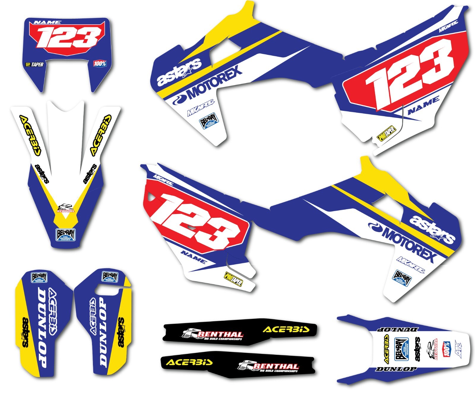 Graphics kit Husqvarna FE 2020 2021 decal kit stickers Spectre style sticker kit