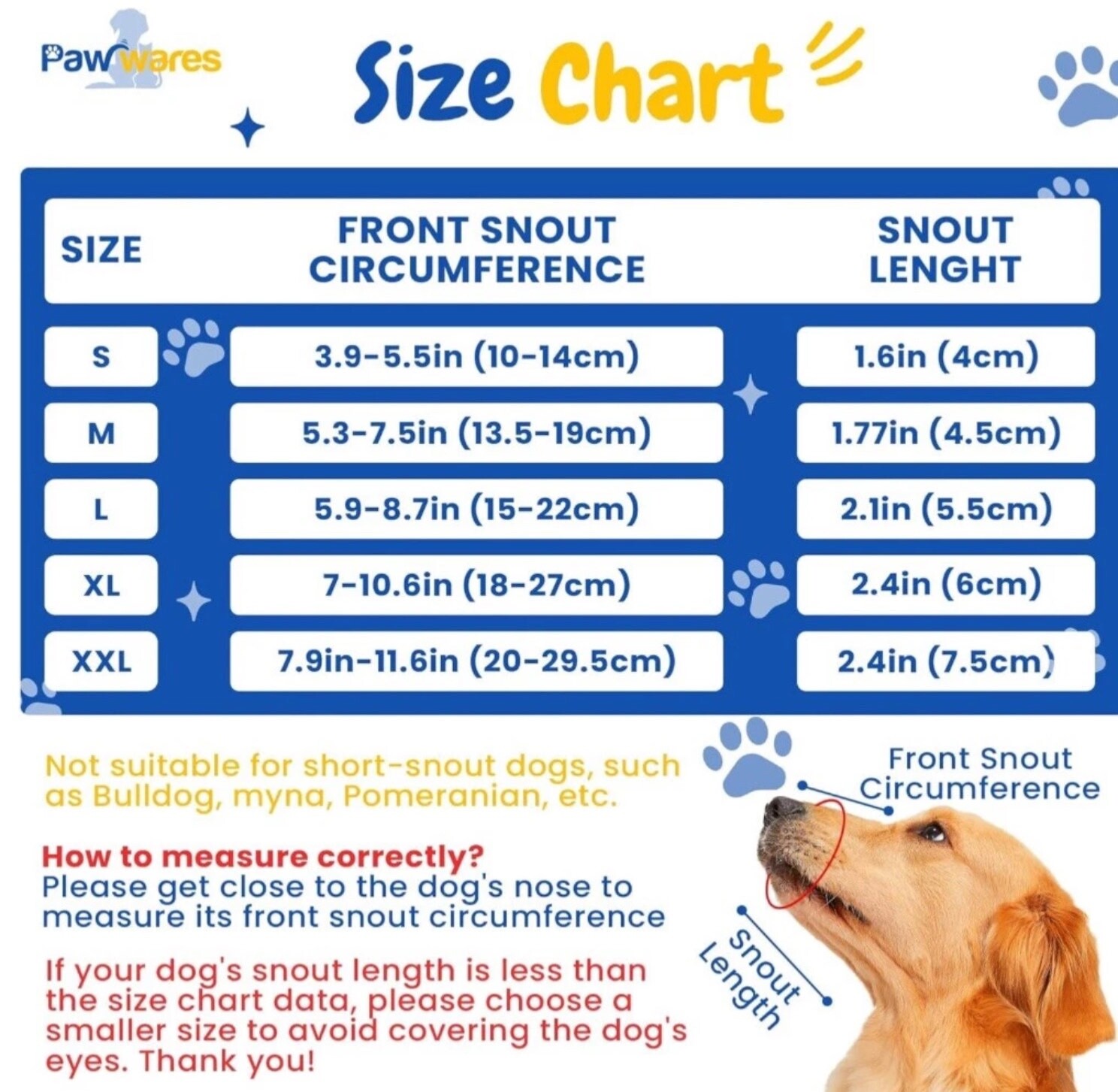 PawWares Dog Muzzle Soft Nylon Adjustable-Breathable-Drinkable | BLACK XX-LARGE
