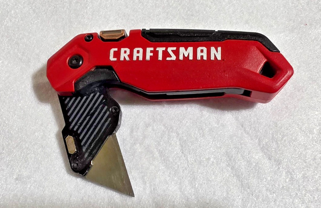 Craftsman Folding Utility Knife Compact Pocket Box Cutter Razor EDC Used