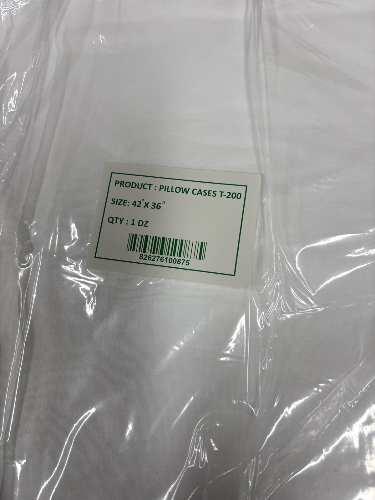 12 Pack PERCALE Pillowcases, 200 Thread Count, White 20x30 Soft Bedding BULK