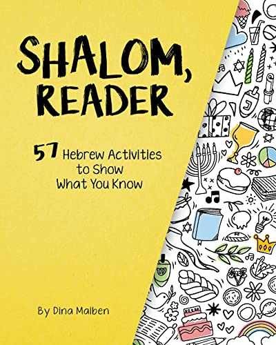 Shalom, Reader: 57 Hebrew Activities to - Paperback, by Maiben Dina - Very Good