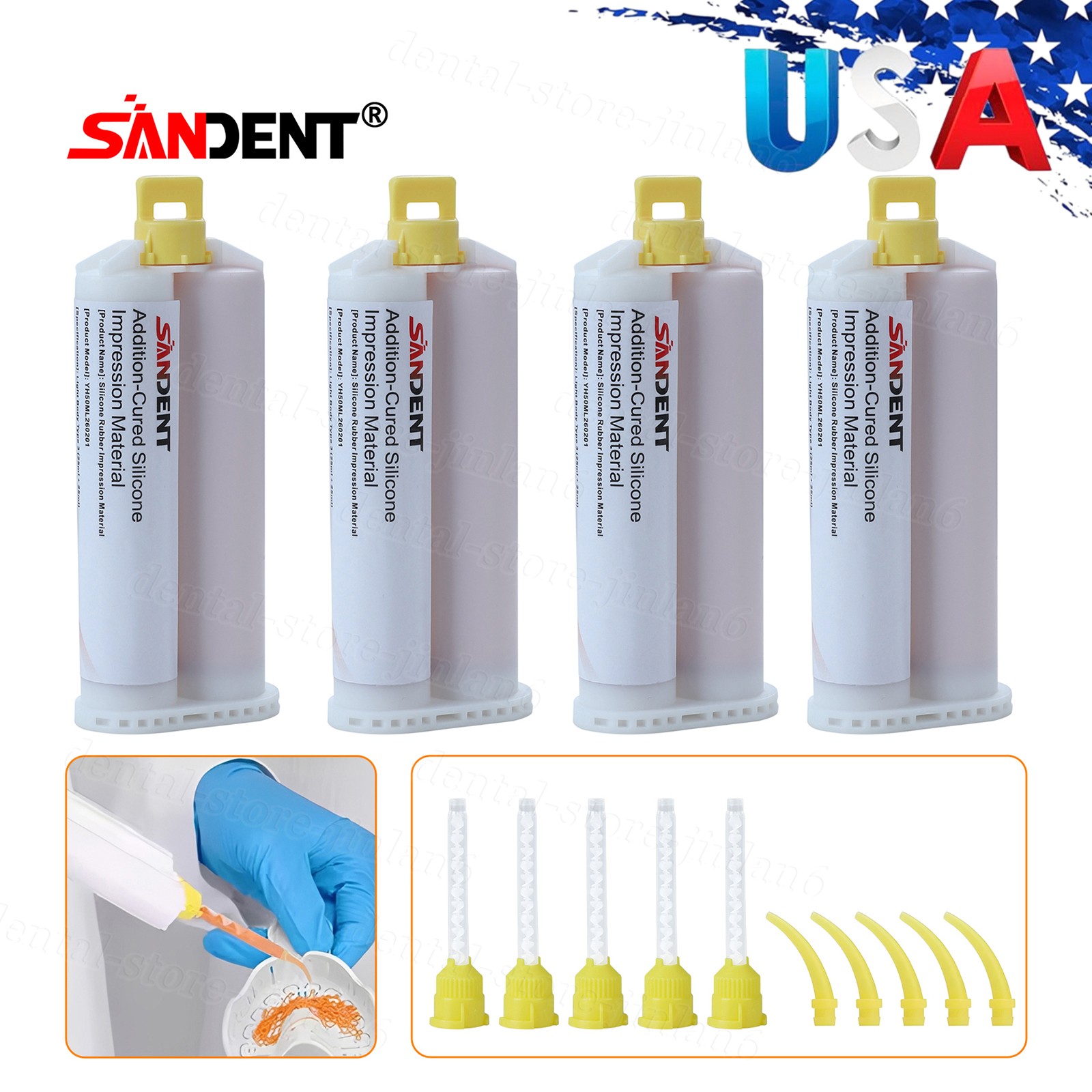 Impression Material Light Body Regular Set – 4 50ml cartridges