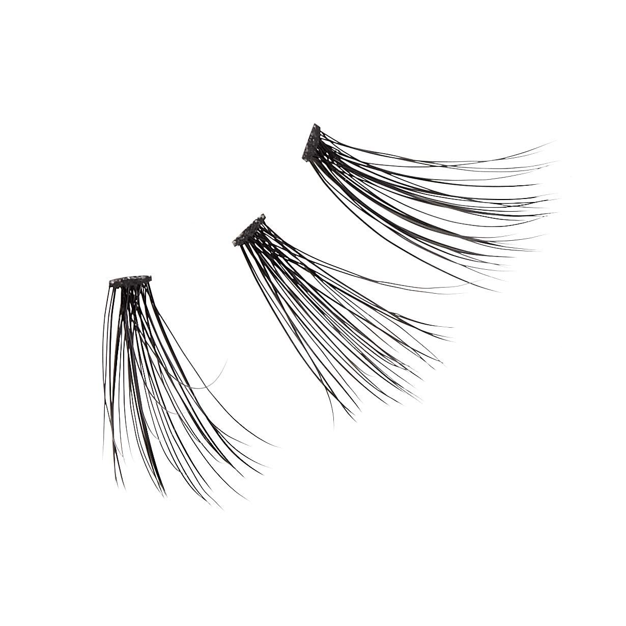 2 Pack 30D Fishtail False Eyelashes Soft Fluffy Multi Dimensional Lash Extens...