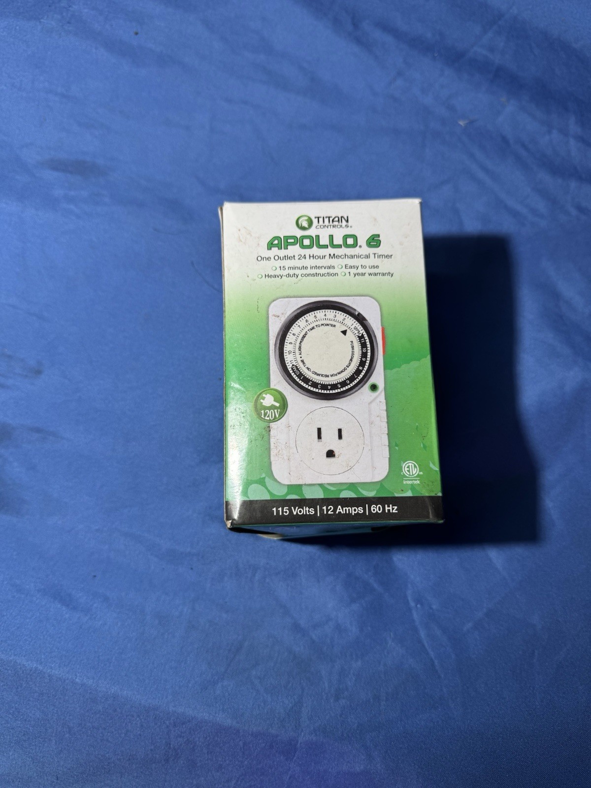 Titan Controls Apollo 6 1-Outlet Mechanical Timer - single outlet analog time