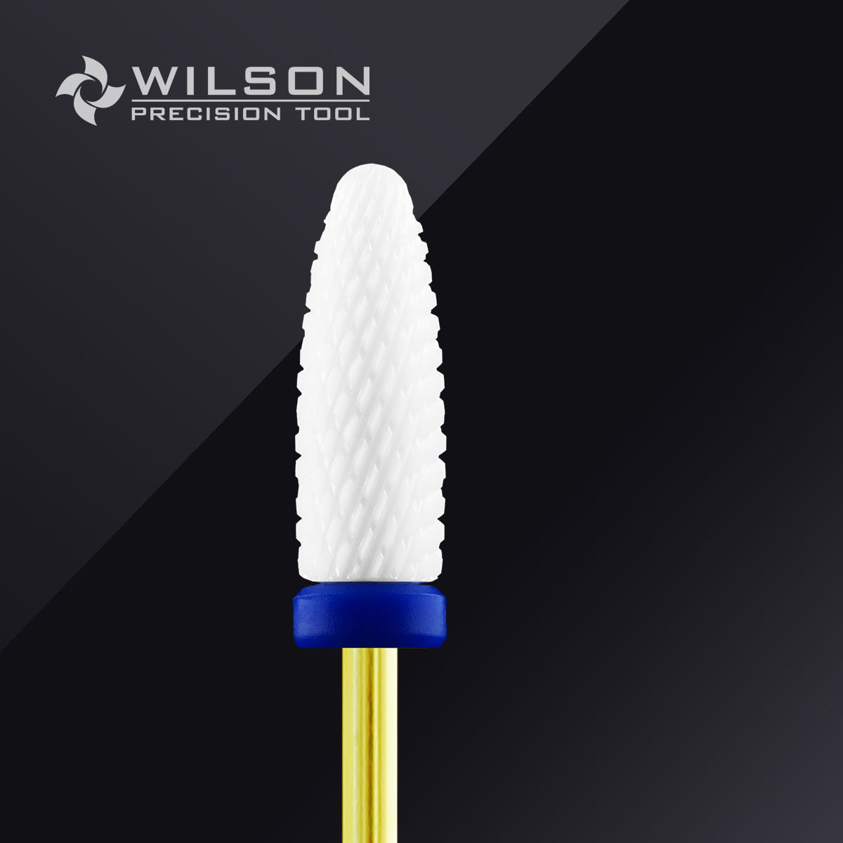 WILSON White Ceramic Nail Drill Bits - Upgrade Flame Bit Ⅱ US SELLER