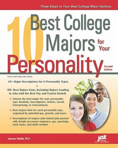 10 Best College Majors for Your Personality, Shatkin PhD, Laurence, Very Good Bo