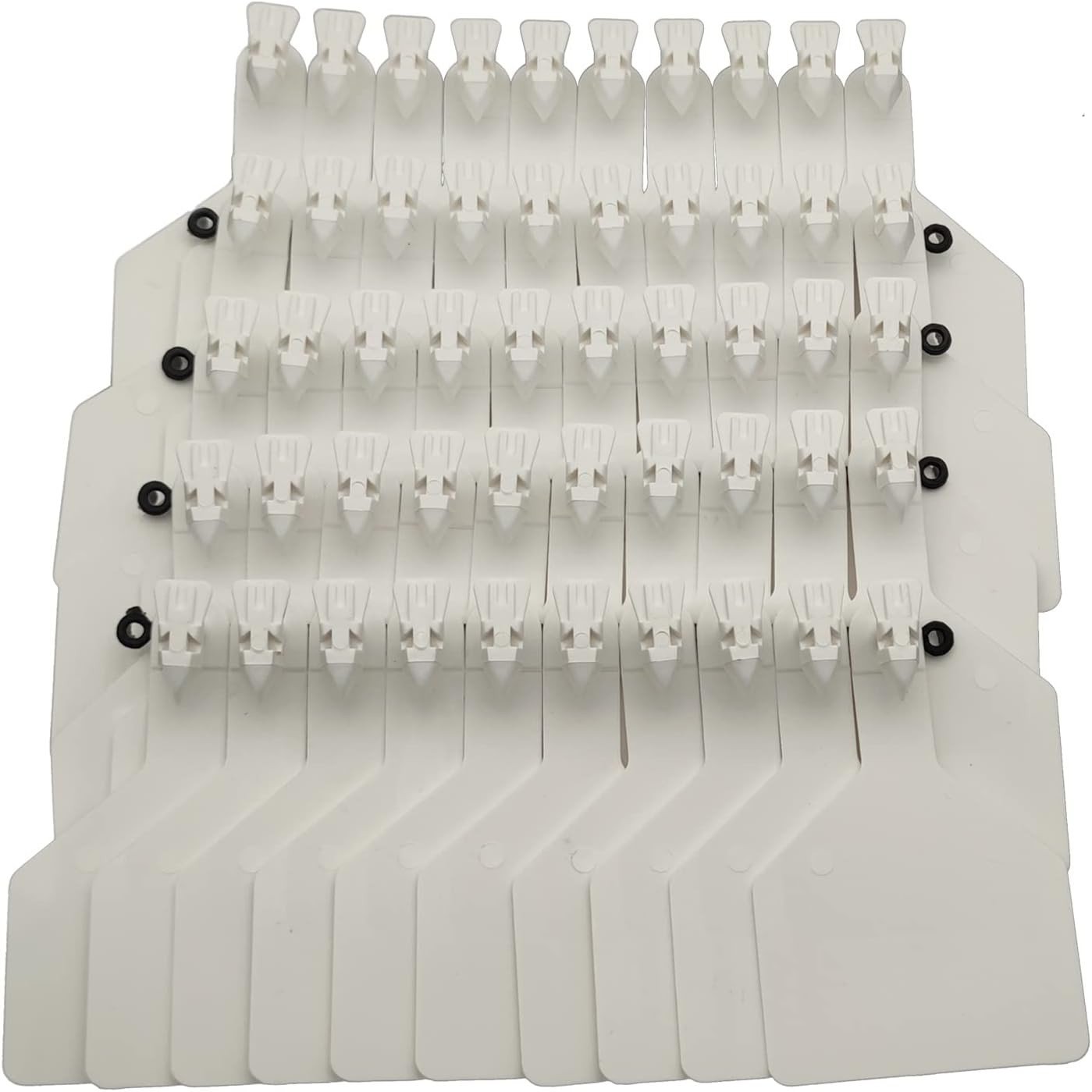 50 Count TPU Blank One-Piece Cattle Ear Tags, Z Blank Ear Tags, Large Livestock