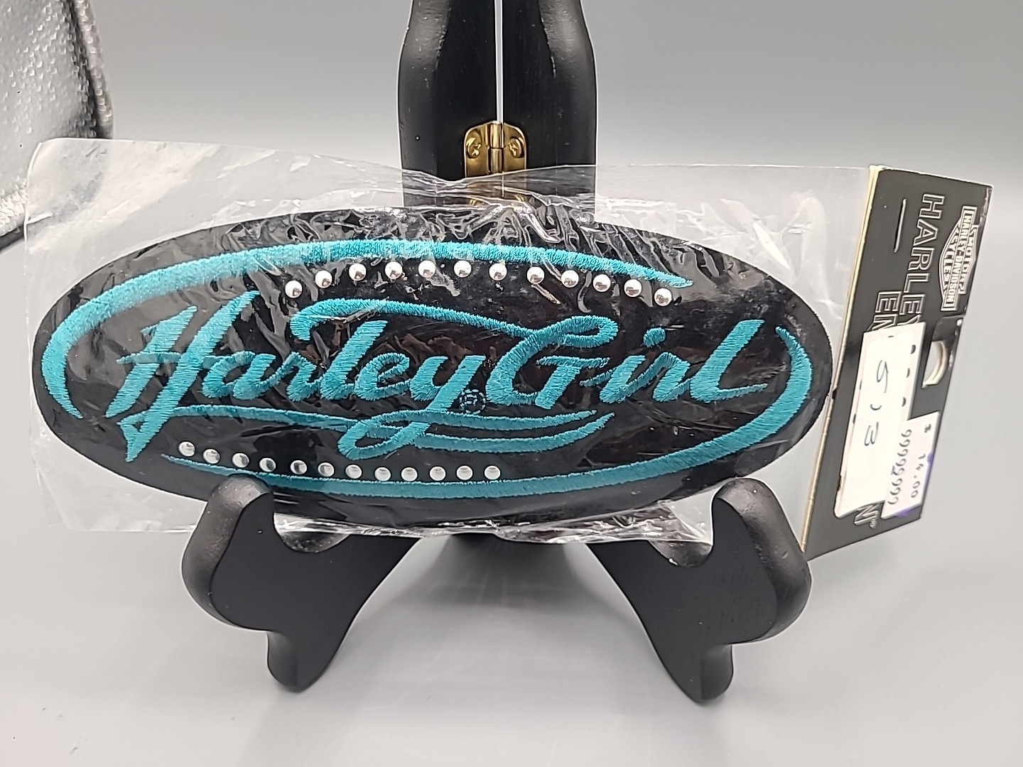 Harley Davidson Harley Girl Emblem Teal  5.75" x 2.5" Vintage 2003