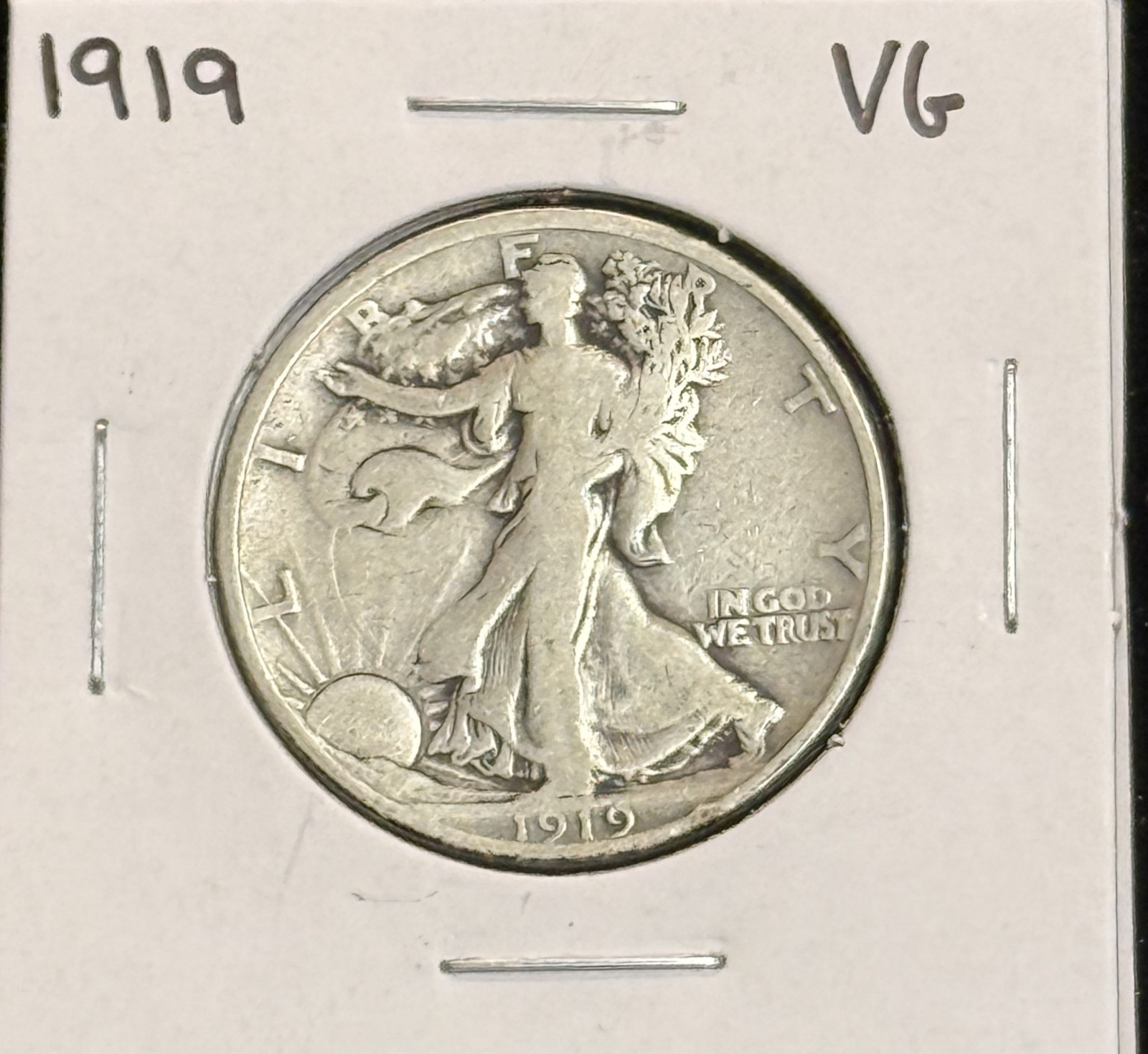 1919 Walking Liberty Half Dollar, VG, (22216)