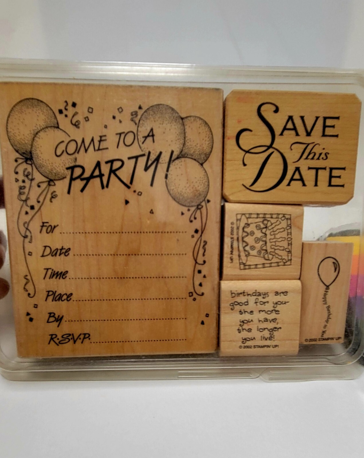 Stamping Kit- Birthday Theme with Ink Pad