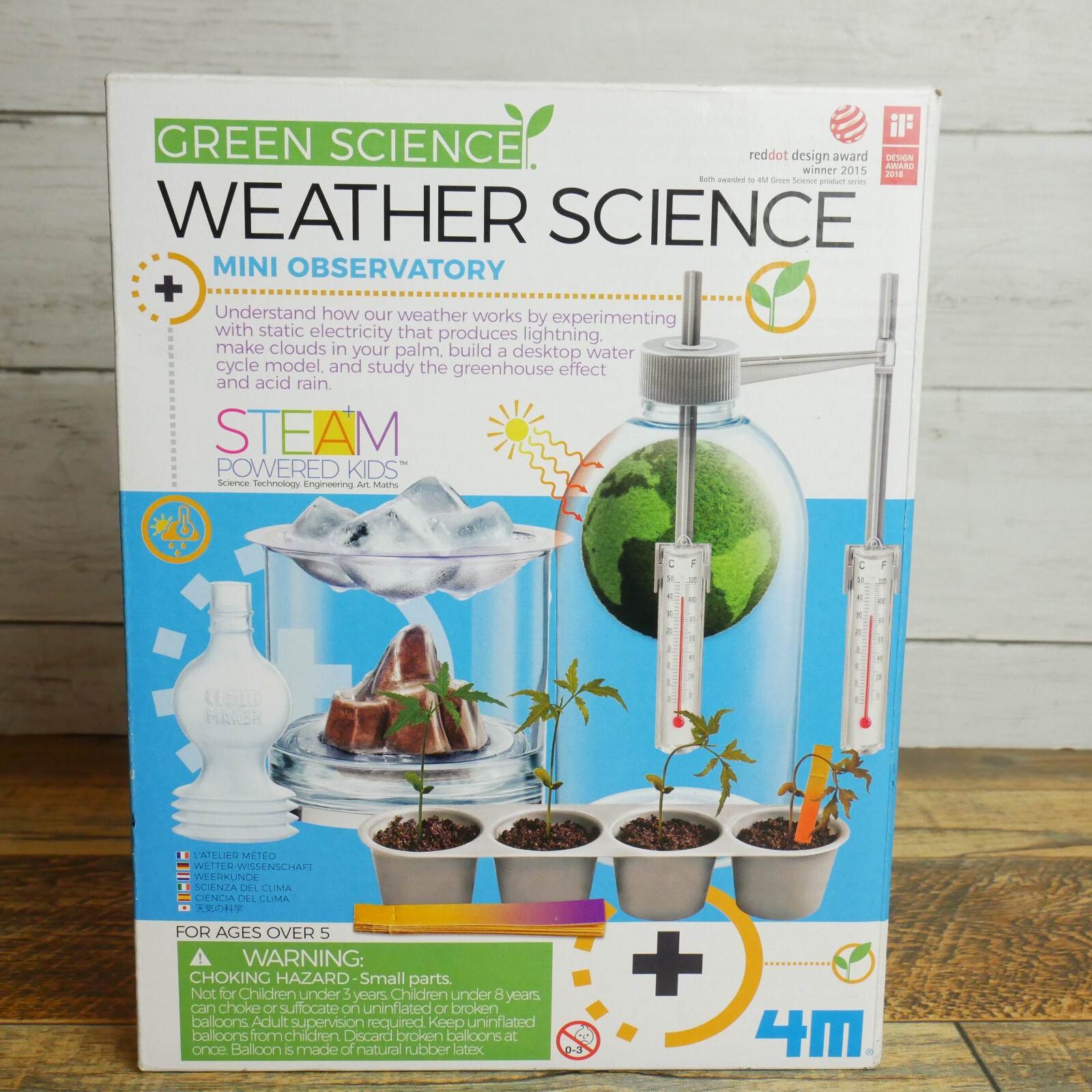 4M Toysmith Green Science Kits Weather Science Kit STEM Mini Observatory NEW