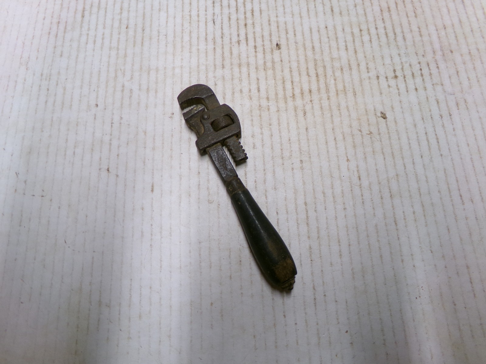 Stillson Walworth 6" Pipe Wrench Wooden Handle Made In USA Vintage Tool