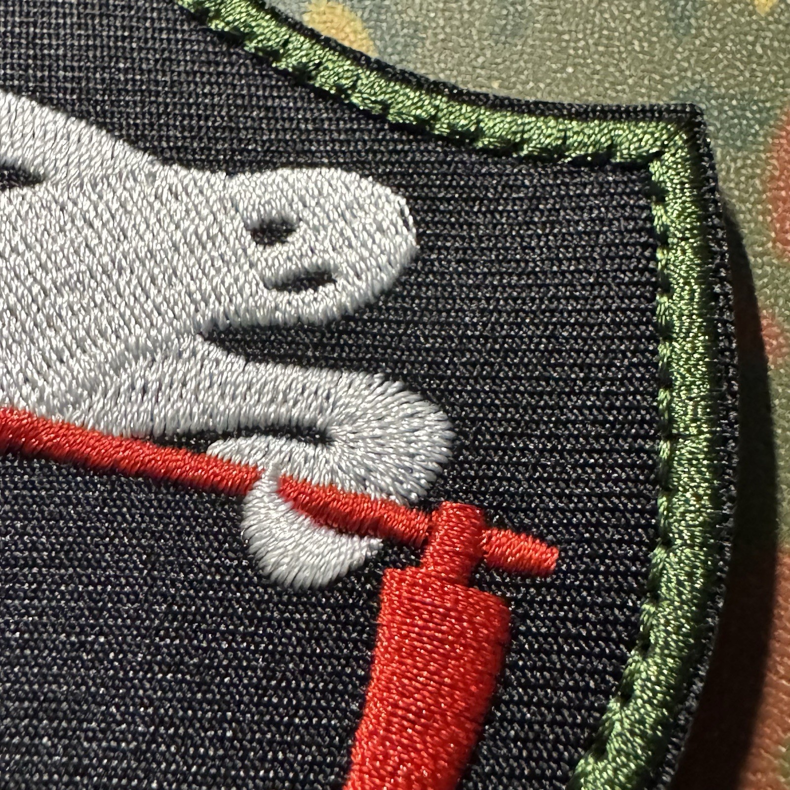 US ARMY WWII GHOST ARMY Embroidered Unit Patch Hook/Loop Back PSYOPS GRIM REAPER