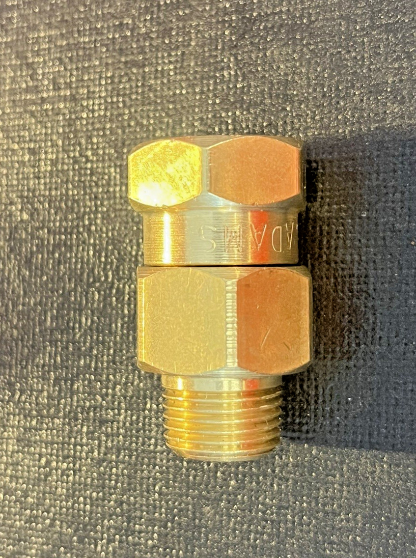 High Pressure Washer Gun Inline Brass Swivel 3/8” MPT X 3/8” FPT