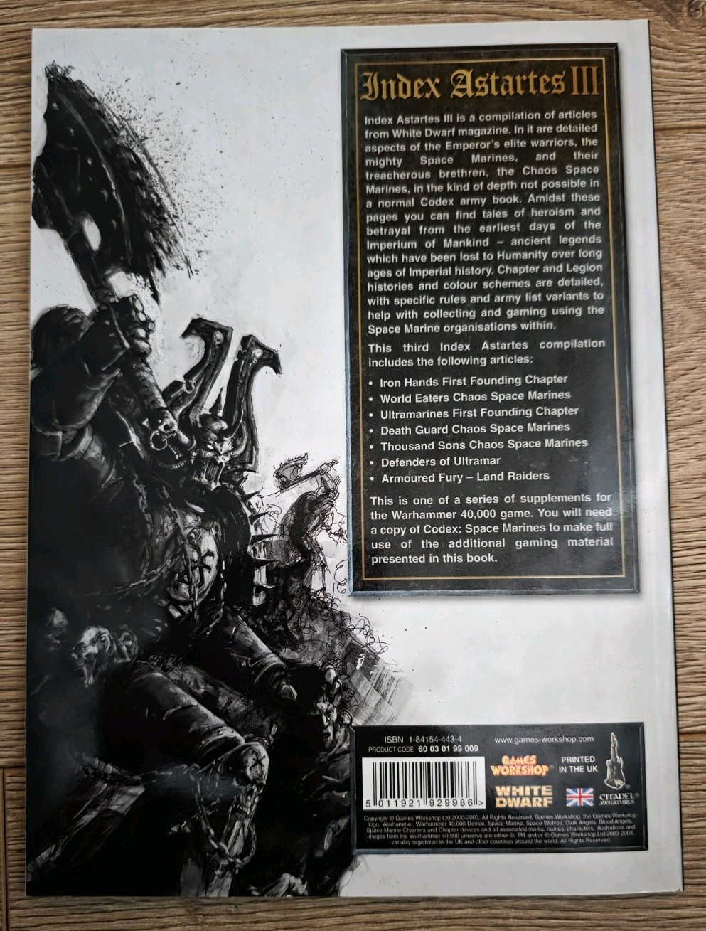 Index Astartes Volume 3 Warhammer 40k Games Workshop