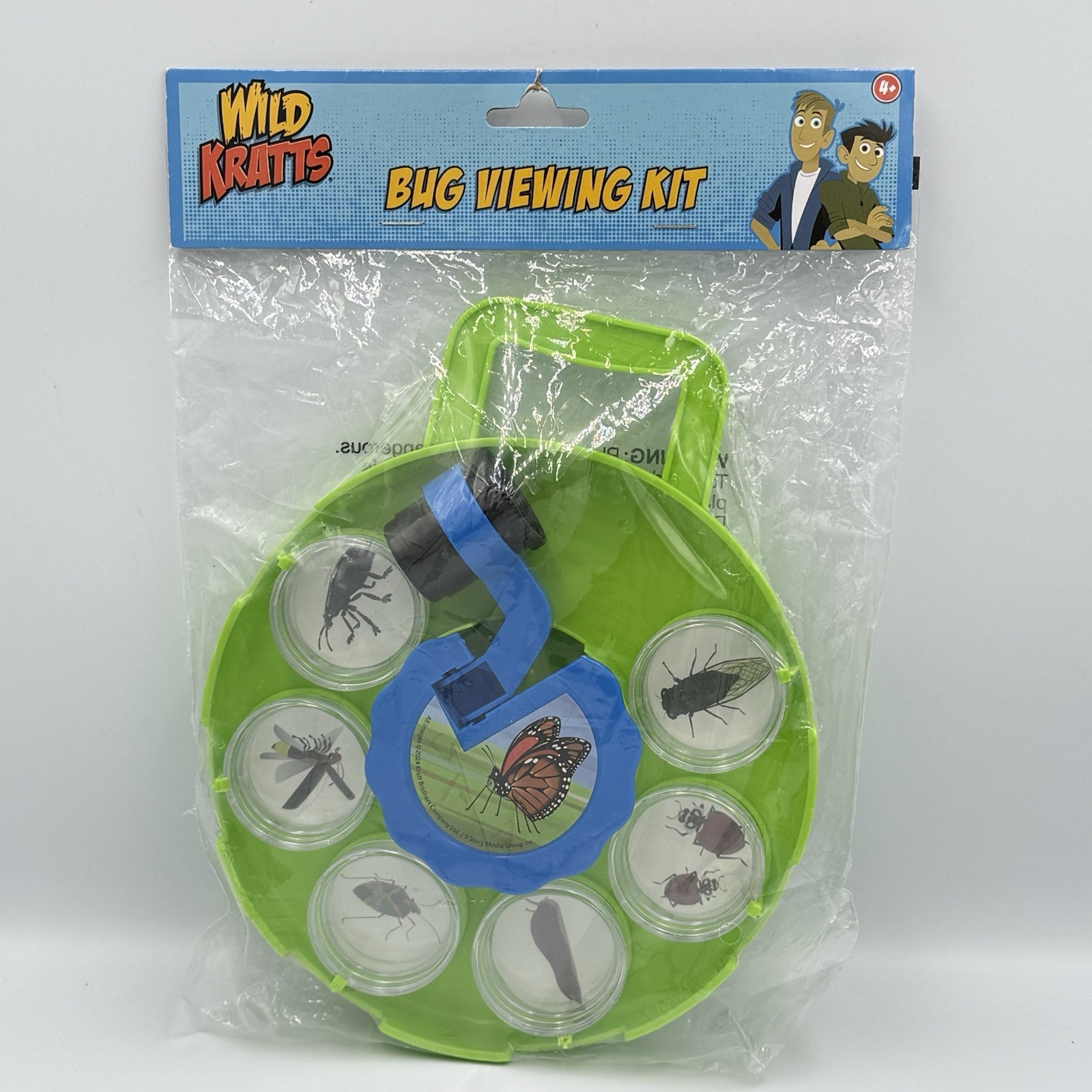 NEW! PBS KIDS Green WILD KRATTS Bug Viewing Kit w/ Magnifying Glass NIP