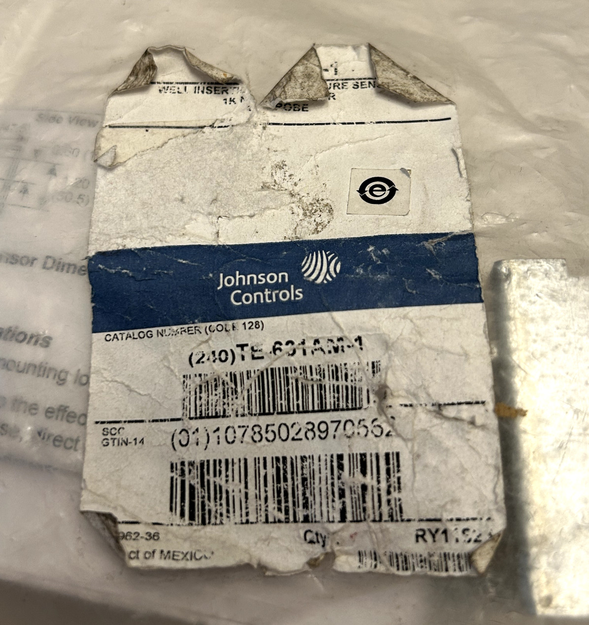 JOHNSON CONTROLS TE-631AM-1 / TE631AM1 - New