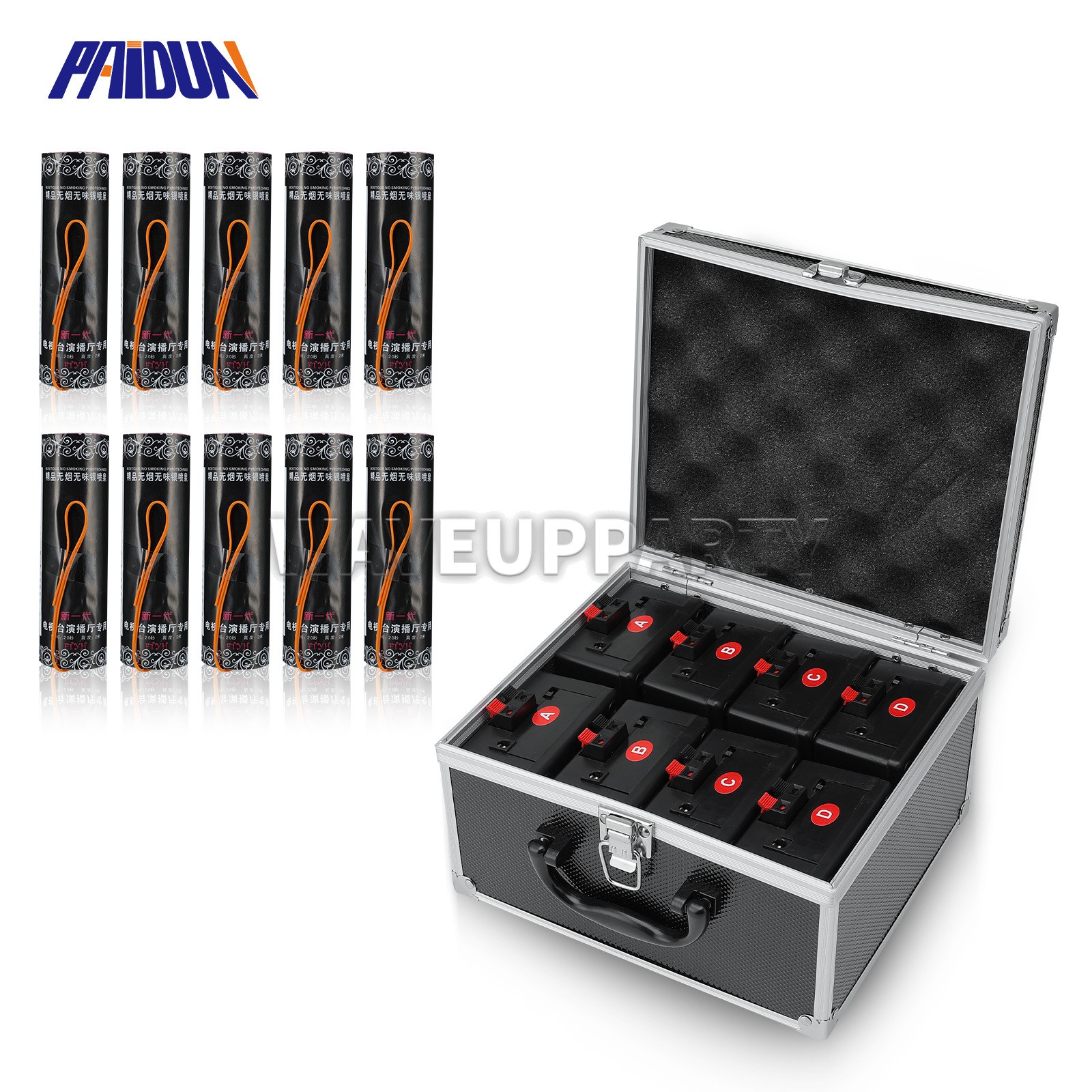 PAIDUN Sparkler Effect Cold Spark Machine Firework Base Case Powder Kit Safety