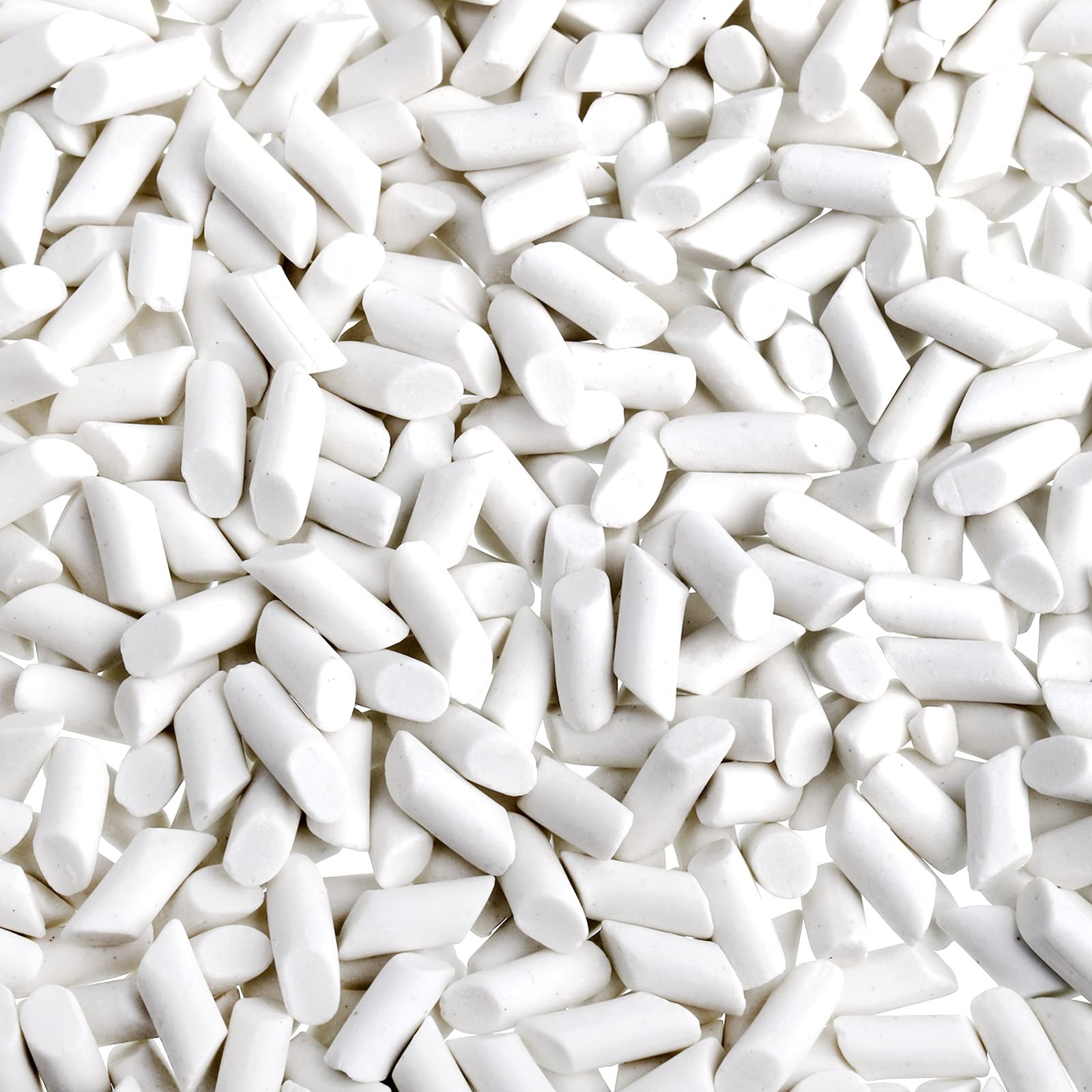 Hiceeden 8 Pounds Rock Tumbling Filler Media, 1/5" x 2/5" Reusable White