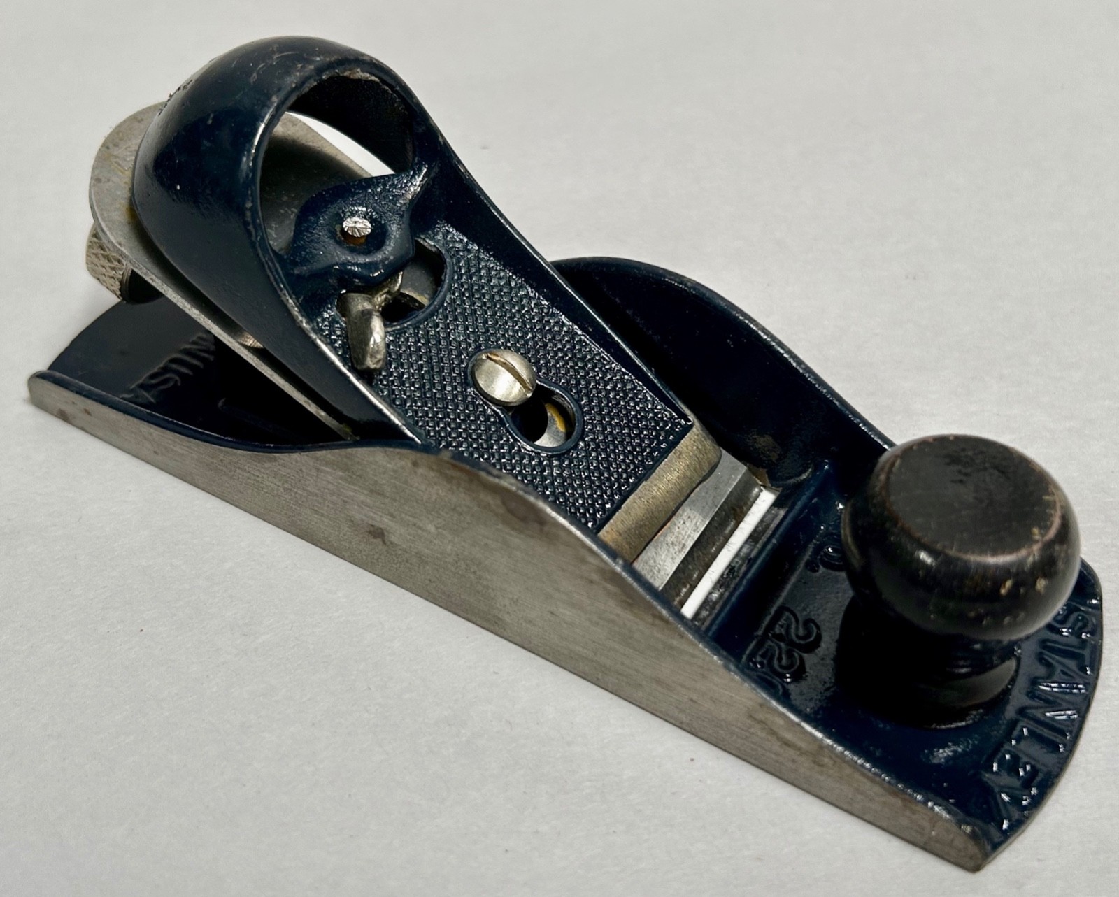 Vintage Stanley № 220 Cabinetmaker Wood Block Plane Tool Made In USA (A8)