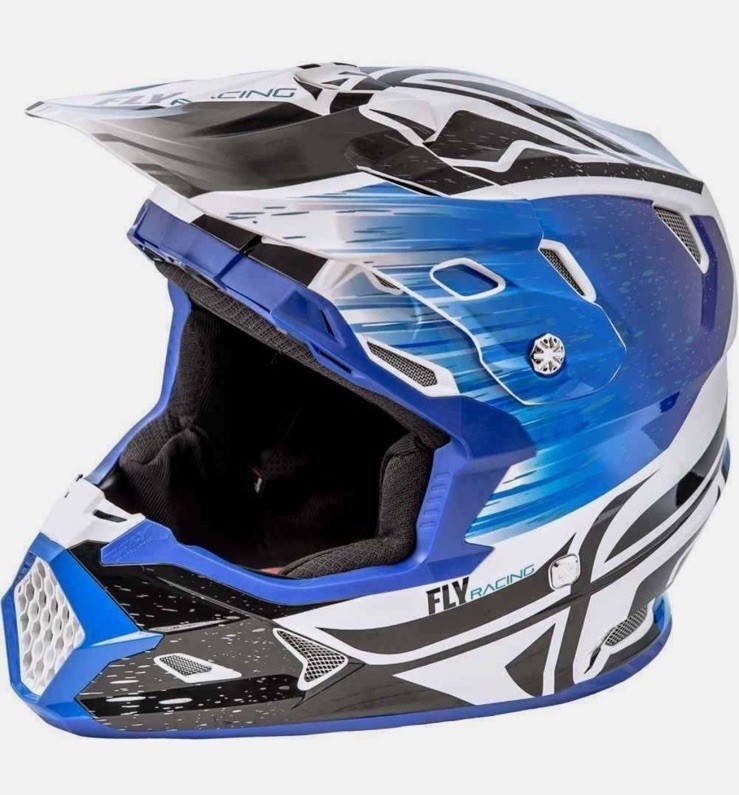 2018 Fly Racing Toxin Resin Helmet (Black/Red) Size Youth Small 73-8522YS