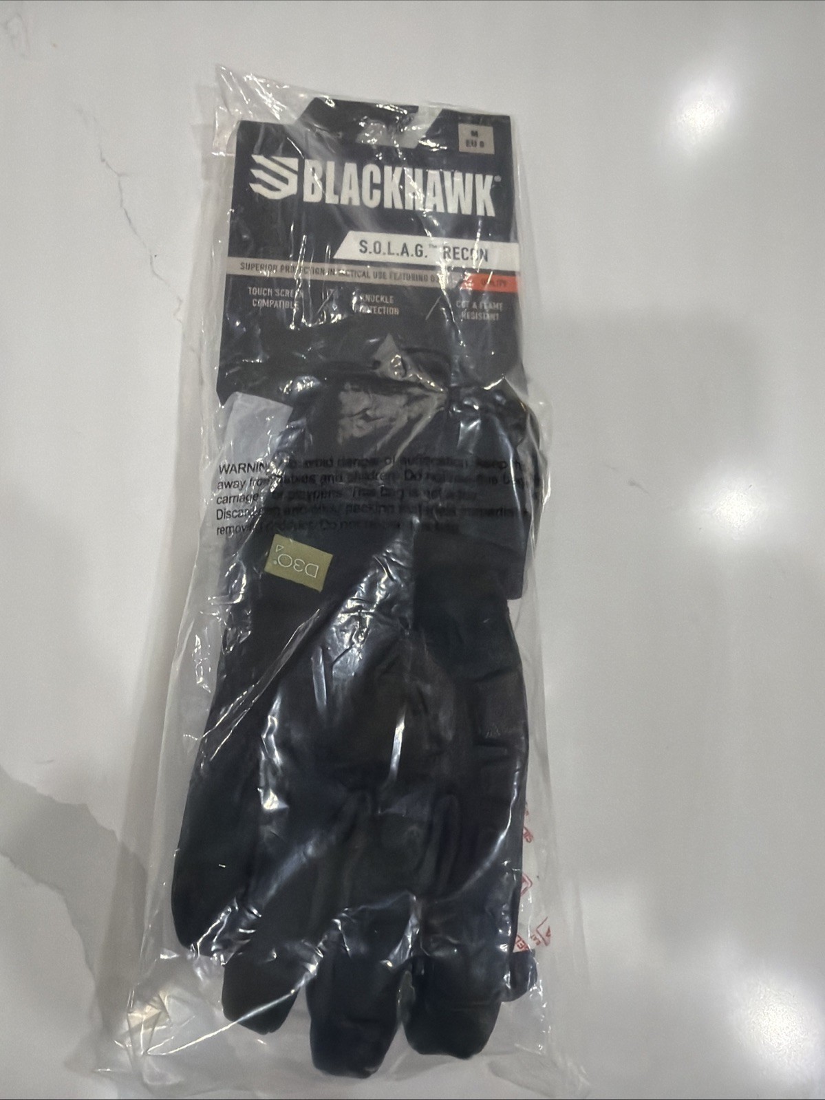 Blackhawk SOLAG Recon Tactical Glove Fire & Cut Resistant Black MD GT008BKMD
