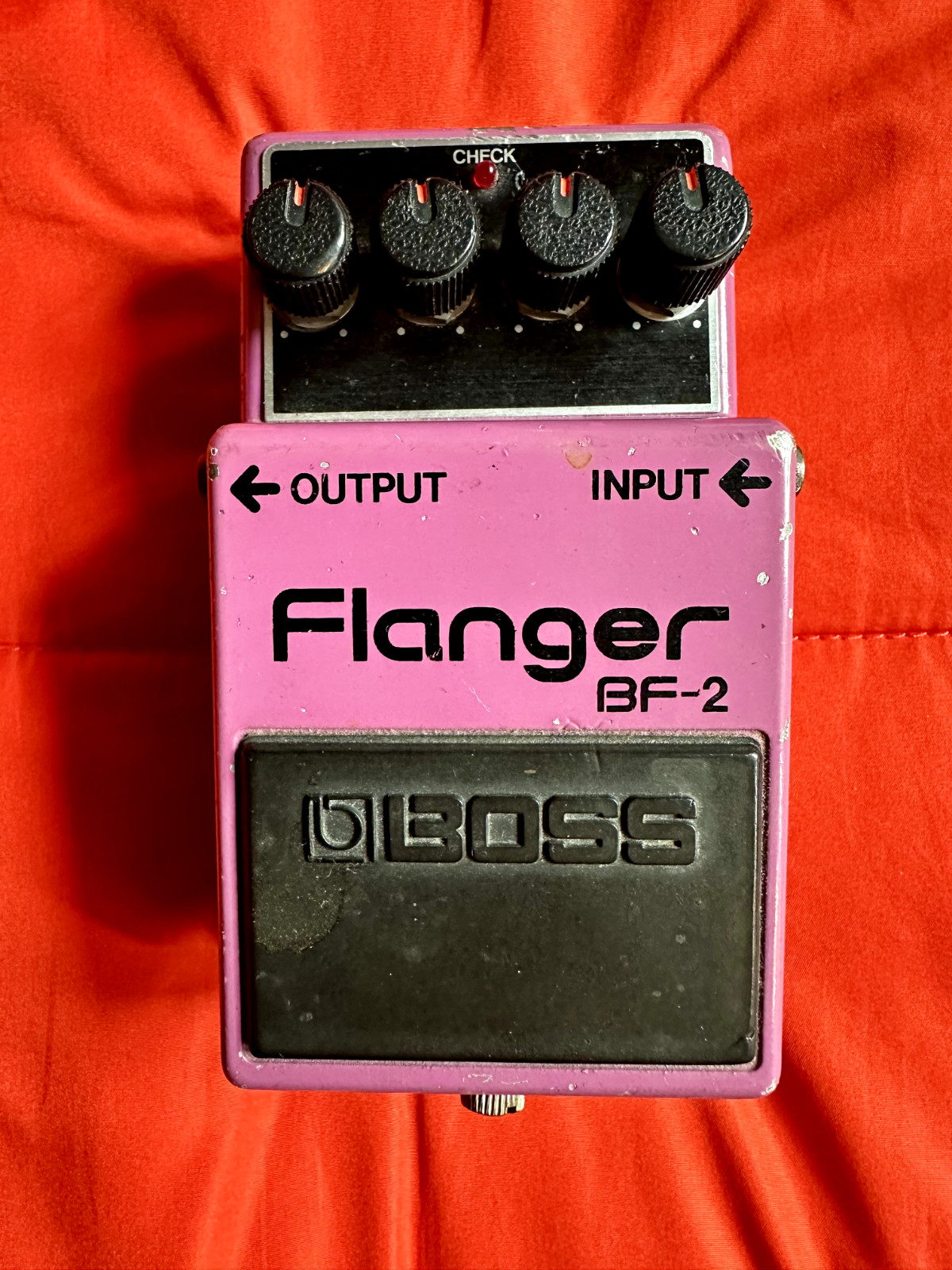 1981 Vintage Hand Wired BOSS BF-2 Flanger Guitar Effect Pedal - Made in Japan !