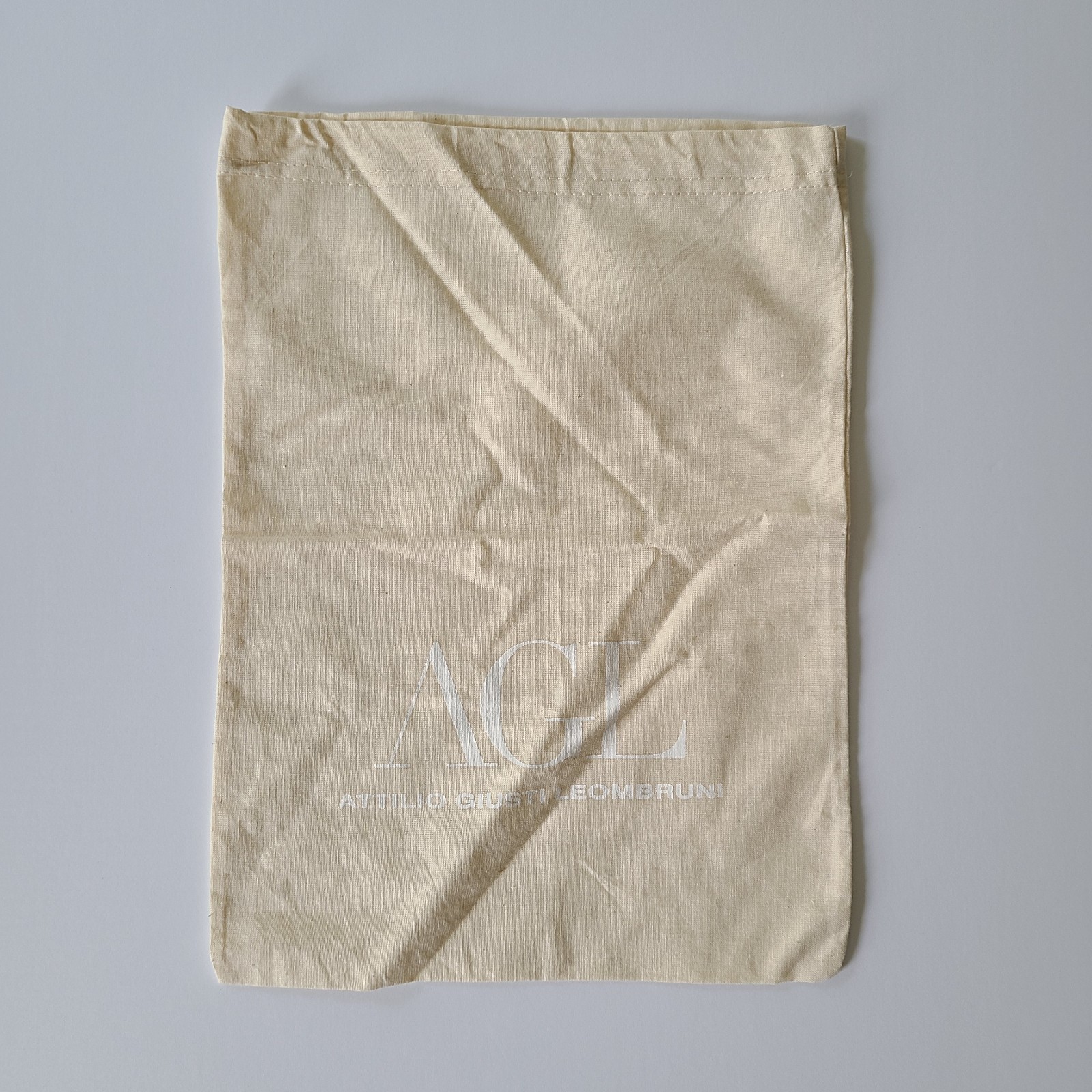 1 AGL Attilio Giusti Leombruni Dust Bag 10 x 14 Shoe Purse Drawstring Canvas